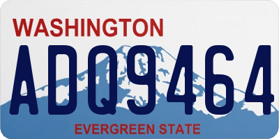 WA license plate ADQ9464
