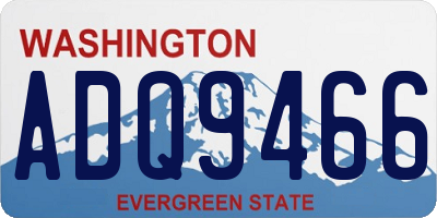 WA license plate ADQ9466