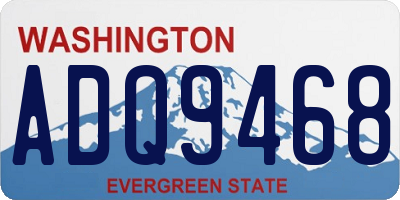 WA license plate ADQ9468