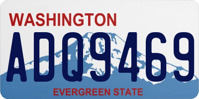 WA license plate ADQ9469