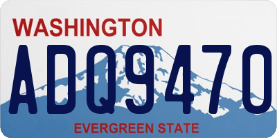 WA license plate ADQ9470