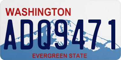 WA license plate ADQ9471
