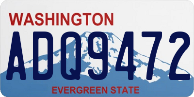 WA license plate ADQ9472