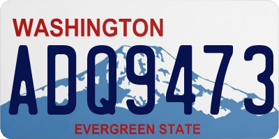WA license plate ADQ9473