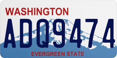 WA license plate ADQ9474