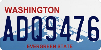 WA license plate ADQ9476