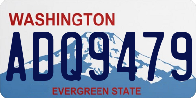 WA license plate ADQ9479
