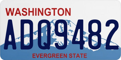 WA license plate ADQ9482