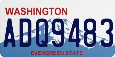 WA license plate ADQ9483