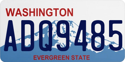 WA license plate ADQ9485