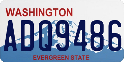 WA license plate ADQ9486