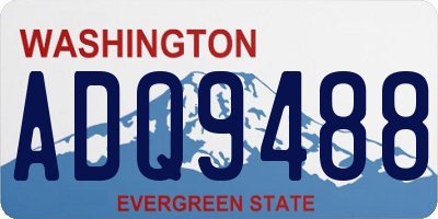 WA license plate ADQ9488
