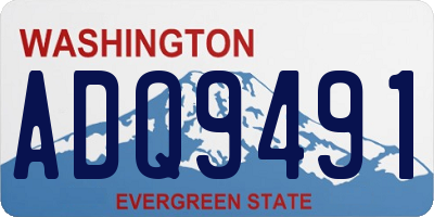 WA license plate ADQ9491