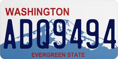 WA license plate ADQ9494