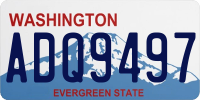 WA license plate ADQ9497