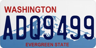 WA license plate ADQ9499