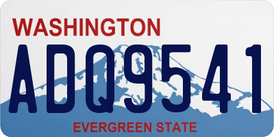 WA license plate ADQ9541