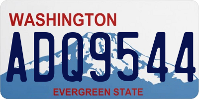 WA license plate ADQ9544