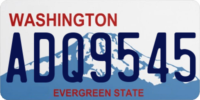 WA license plate ADQ9545