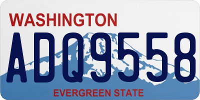 WA license plate ADQ9558