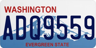 WA license plate ADQ9559