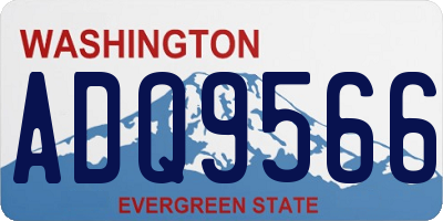 WA license plate ADQ9566