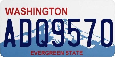 WA license plate ADQ9570