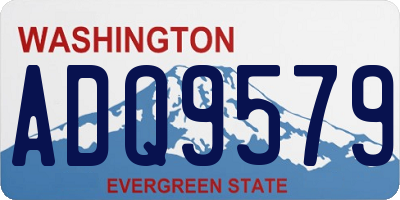 WA license plate ADQ9579