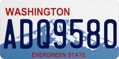WA license plate ADQ9580