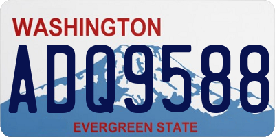 WA license plate ADQ9588