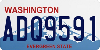 WA license plate ADQ9591