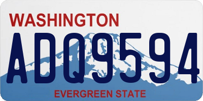 WA license plate ADQ9594
