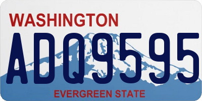 WA license plate ADQ9595