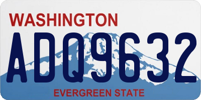 WA license plate ADQ9632