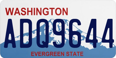 WA license plate ADQ9644