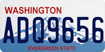 WA license plate ADQ9656