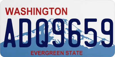 WA license plate ADQ9659