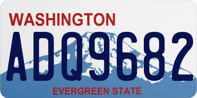 WA license plate ADQ9682