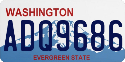 WA license plate ADQ9686