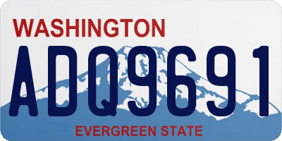 WA license plate ADQ9691