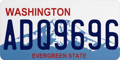 WA license plate ADQ9696