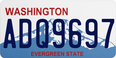 WA license plate ADQ9697