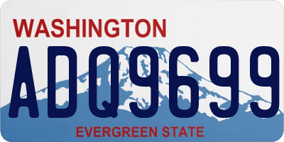 WA license plate ADQ9699