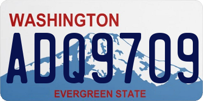WA license plate ADQ9709