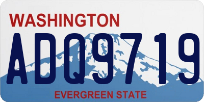 WA license plate ADQ9719