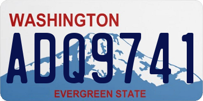 WA license plate ADQ9741