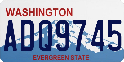 WA license plate ADQ9745