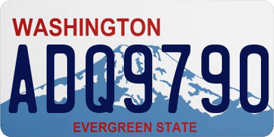WA license plate ADQ9790