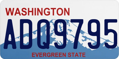 WA license plate ADQ9795