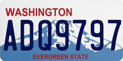 WA license plate ADQ9797